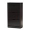 Baxton Studio Cayla Modern Black Wood Shoe Cabinet 138-7712 - alternate 1